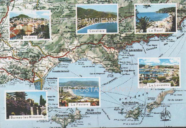 Cartes postales anciennes > CARTES POSTALES > carte postale ancienne > cartes-postales-ancienne.com Provence alpes cote d'azur Var Bormes Les Mimosas