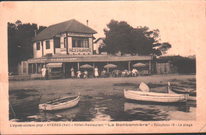 Cartes postales anciennes > CARTES POSTALES > carte postale ancienne > cartes-postales-ancienne.com Provence alpes cote d'azur Var Hyeres Plage