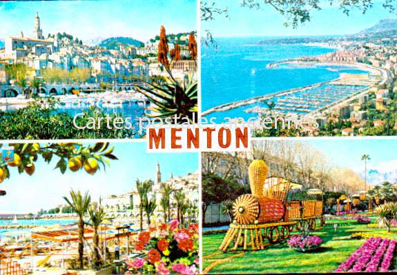 Cartes postales anciennes > CARTES POSTALES > carte postale ancienne > cartes-postales-ancienne.com Provence alpes cote d'azur Alpes maritimes Menton