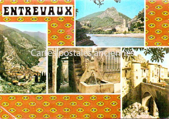 Cartes postales anciennes > CARTES POSTALES > carte postale ancienne > cartes-postales-ancienne.com Provence alpes cote d'azur Alpes de haute provence Entrevaux