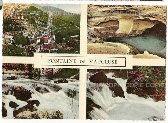 Cartes postales anciennes > CARTES POSTALES > carte postale ancienne > cartes-postales-ancienne.com Provence alpes cote d'azur Vaucluse Fontaine De Vaucluse