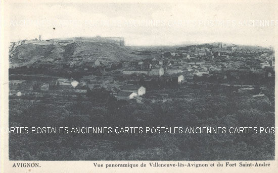 Cartes postales anciennes > CARTES POSTALES > carte postale ancienne > cartes-postales-ancienne.com Gard  Villeneuve Les Avignons