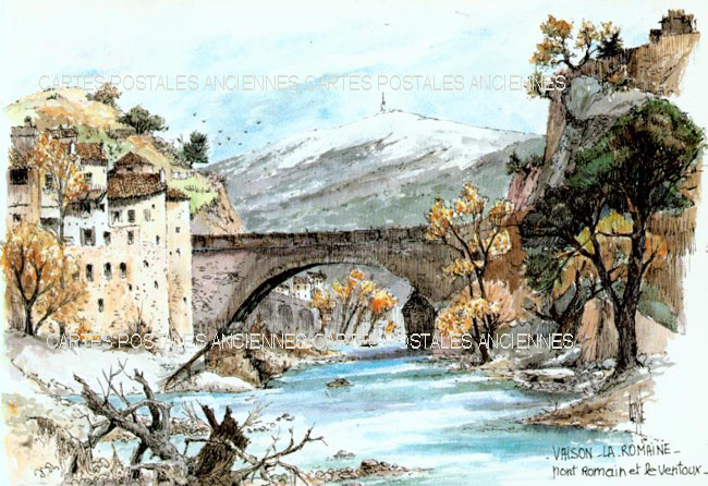 Cartes postales anciennes > CARTES POSTALES > carte postale ancienne > cartes-postales-ancienne.com Provence alpes cote d'azur Vaucluse Vaison La Romaine