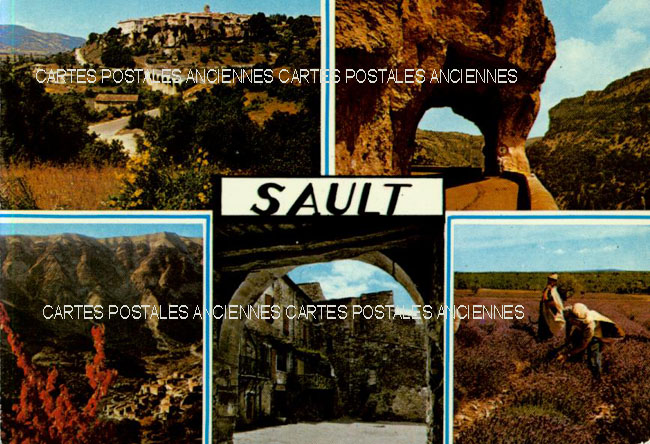 Cartes postales anciennes > CARTES POSTALES > carte postale ancienne > cartes-postales-ancienne.com Provence alpes cote d'azur Vaucluse Sault