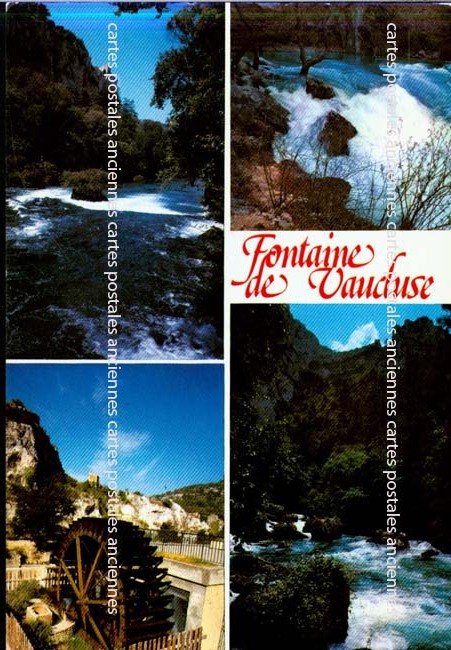 Cartes postales anciennes > CARTES POSTALES > carte postale ancienne > cartes-postales-ancienne.com Provence alpes cote d'azur Fontaine De Vaucluse