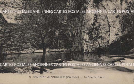 Cartes postales anciennes > CARTES POSTALES > carte postale ancienne > cartes-postales-ancienne.com Provence alpes cote d'azur Fontaine De Vaucluse