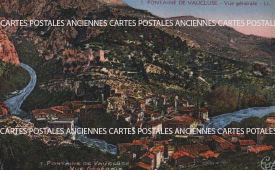 Cartes postales anciennes > CARTES POSTALES > carte postale ancienne > cartes-postales-ancienne.com Provence alpes cote d'azur Fontaine De Vaucluse