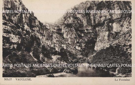 Cartes postales anciennes > CARTES POSTALES > carte postale ancienne > cartes-postales-ancienne.com Provence alpes cote d'azur Fontaine De Vaucluse