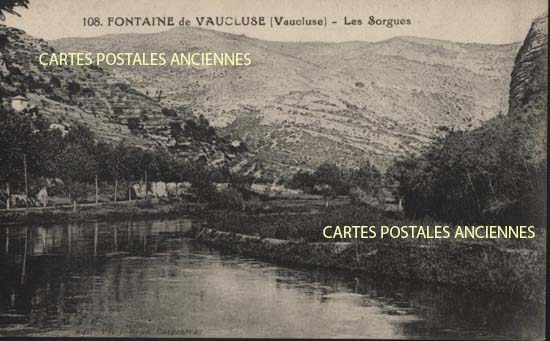 Cartes postales anciennes > CARTES POSTALES > carte postale ancienne > cartes-postales-ancienne.com Provence alpes cote d'azur Fontaine De Vaucluse
