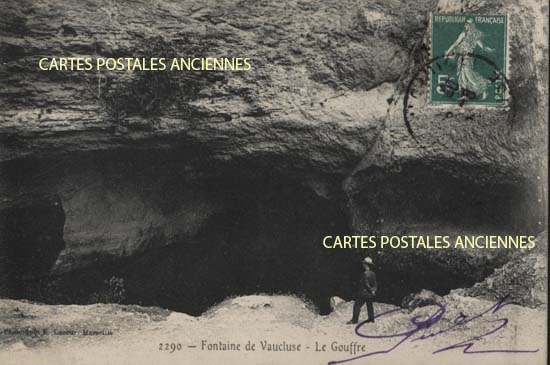 Cartes postales anciennes > CARTES POSTALES > carte postale ancienne > cartes-postales-ancienne.com Provence alpes cote d'azur Fontaine De Vaucluse