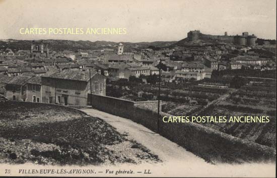Cartes postales anciennes > CARTES POSTALES > carte postale ancienne > cartes-postales-ancienne.com Gard  Villeneuve Les Avignons