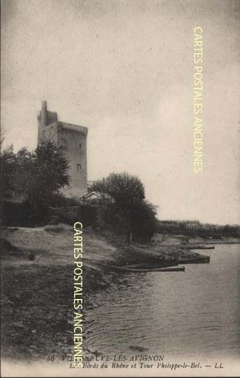Cartes postales anciennes > CARTES POSTALES > carte postale ancienne > cartes-postales-ancienne.com Gard  Villeneuve Les Avignons