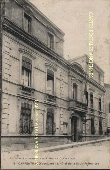 Cartes postales anciennes > CARTES POSTALES > carte postale ancienne > cartes-postales-ancienne.com Provence alpes cote d'azur Vaucluse Carpentras