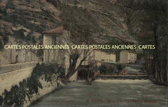 Cartes postales anciennes > CARTES POSTALES > carte postale ancienne > cartes-postales-ancienne.com Provence alpes cote d'azur Fontaine De Vaucluse