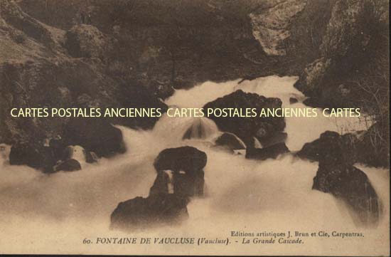 Cartes postales anciennes > CARTES POSTALES > carte postale ancienne > cartes-postales-ancienne.com Provence alpes cote d'azur Fontaine De Vaucluse
