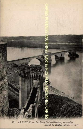 Cartes postales anciennes > CARTES POSTALES > carte postale ancienne > cartes-postales-ancienne.com Provence alpes cote d'azur Avignon