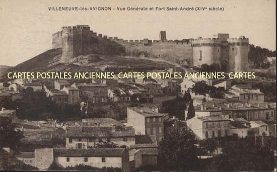 Cartes postales anciennes > CARTES POSTALES > carte postale ancienne > cartes-postales-ancienne.com Gard  Villeneuve Les Avignons