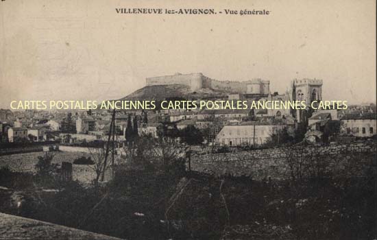 Cartes postales anciennes > CARTES POSTALES > carte postale ancienne > cartes-postales-ancienne.com Gard  Villeneuve Les Avignons