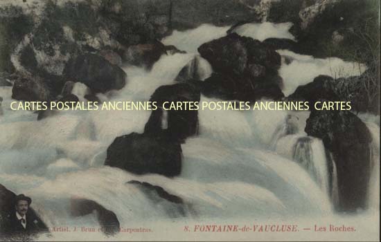 Cartes postales anciennes > CARTES POSTALES > carte postale ancienne > cartes-postales-ancienne.com Provence alpes cote d'azur Fontaine De Vaucluse
