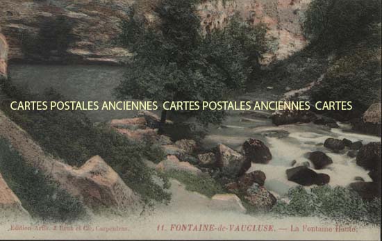 Cartes postales anciennes > CARTES POSTALES > carte postale ancienne > cartes-postales-ancienne.com Provence alpes cote d'azur Fontaine De Vaucluse