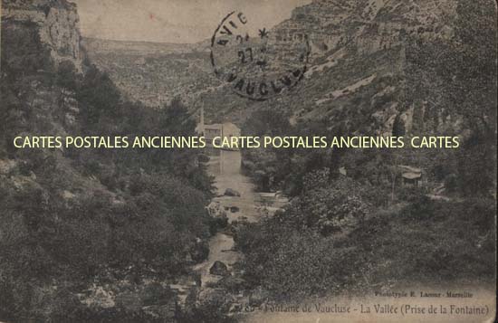 Cartes postales anciennes > CARTES POSTALES > carte postale ancienne > cartes-postales-ancienne.com Provence alpes cote d'azur Fontaine De Vaucluse