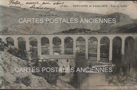 Cartes postales anciennes > CARTES POSTALES > carte postale ancienne > cartes-postales-ancienne.com Provence alpes cote d'azur Fontaine De Vaucluse