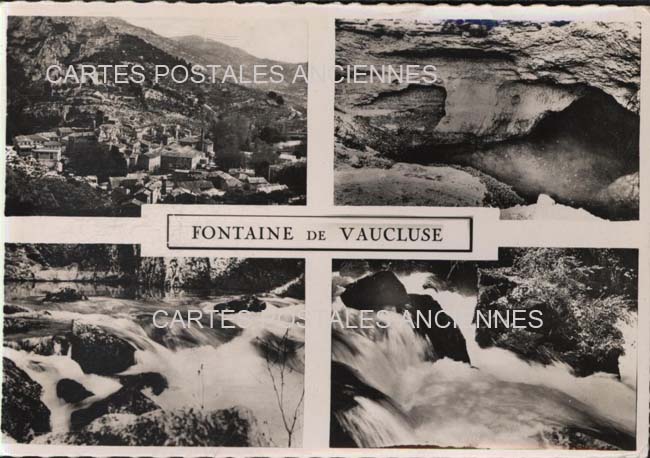 Cartes postales anciennes > CARTES POSTALES > carte postale ancienne > cartes-postales-ancienne.com Provence alpes cote d'azur Fontaine De Vaucluse