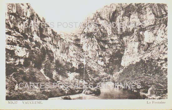 Cartes postales anciennes > CARTES POSTALES > carte postale ancienne > cartes-postales-ancienne.com Provence alpes cote d'azur Fontaine De Vaucluse