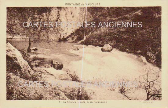 Cartes postales anciennes > CARTES POSTALES > carte postale ancienne > cartes-postales-ancienne.com Provence alpes cote d'azur Fontaine De Vaucluse