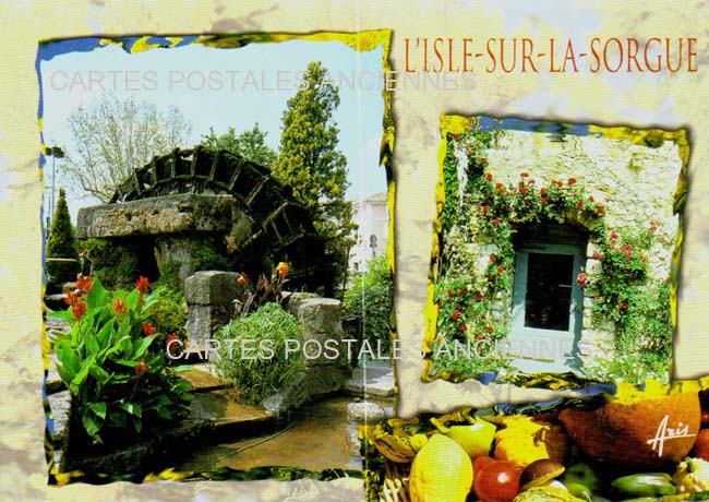 Cartes postales anciennes > CARTES POSTALES > carte postale ancienne > cartes-postales-ancienne.com Provence alpes cote d'azur Vaucluse l'Isle Sur La Sorgue