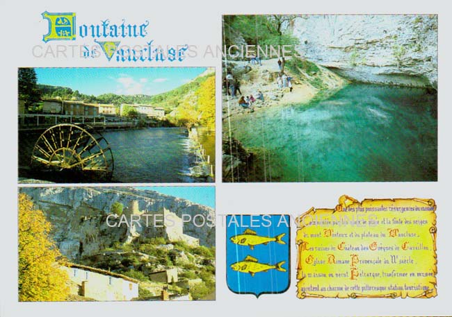 Cartes postales anciennes > CARTES POSTALES > carte postale ancienne > cartes-postales-ancienne.com Provence alpes cote d'azur Fontaine De Vaucluse