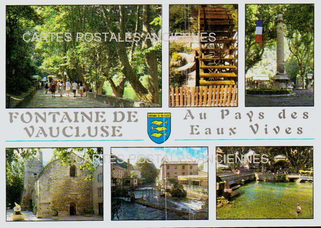 Cartes postales anciennes > CARTES POSTALES > carte postale ancienne > cartes-postales-ancienne.com Provence alpes cote d'azur Fontaine De Vaucluse