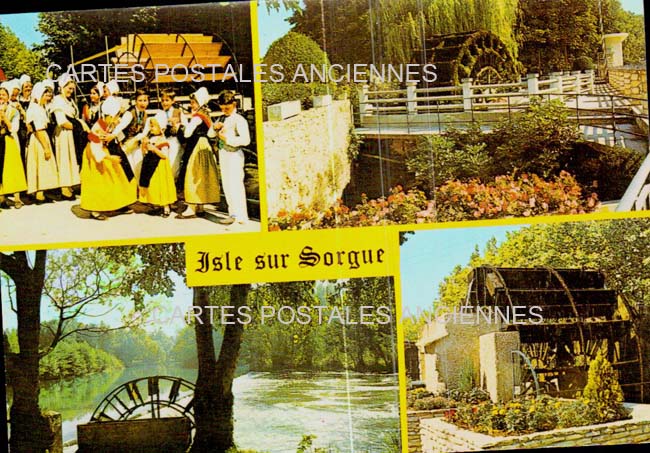 Cartes postales anciennes > CARTES POSTALES > carte postale ancienne > cartes-postales-ancienne.com Provence alpes cote d'azur Vaucluse l'Isle Sur La Sorgue