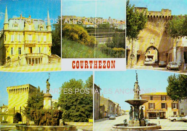 Cartes postales anciennes > CARTES POSTALES > carte postale ancienne > cartes-postales-ancienne.com Provence alpes cote d'azur Vaucluse Courthezon