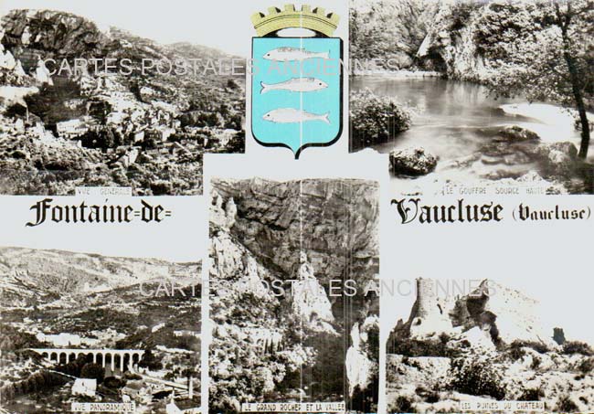 Cartes postales anciennes > CARTES POSTALES > carte postale ancienne > cartes-postales-ancienne.com Provence alpes cote d'azur Fontaine De Vaucluse