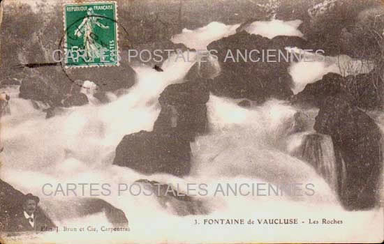 Cartes postales anciennes > CARTES POSTALES > carte postale ancienne > cartes-postales-ancienne.com Provence alpes cote d'azur Fontaine De Vaucluse