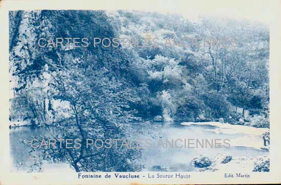 Cartes postales anciennes > CARTES POSTALES > carte postale ancienne > cartes-postales-ancienne.com Provence alpes cote d'azur Fontaine De Vaucluse
