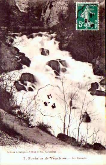 Cartes postales anciennes > CARTES POSTALES > carte postale ancienne > cartes-postales-ancienne.com Provence alpes cote d'azur Fontaine De Vaucluse