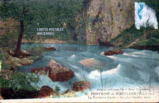 Cartes postales anciennes > CARTES POSTALES > carte postale ancienne > cartes-postales-ancienne.com Provence alpes cote d'azur Fontaine De Vaucluse