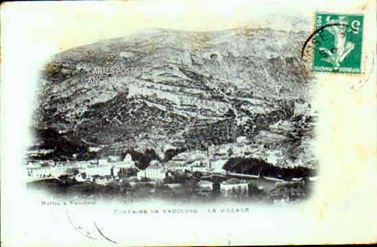 Cartes postales anciennes > CARTES POSTALES > carte postale ancienne > cartes-postales-ancienne.com Provence alpes cote d'azur Fontaine De Vaucluse