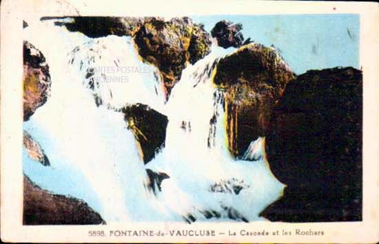 Cartes postales anciennes > CARTES POSTALES > carte postale ancienne > cartes-postales-ancienne.com Provence alpes cote d'azur Fontaine De Vaucluse