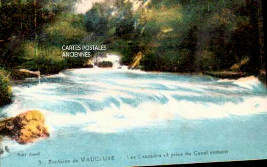 Cartes postales anciennes > CARTES POSTALES > carte postale ancienne > cartes-postales-ancienne.com Provence alpes cote d'azur Vaucluse Fontaine De Vaucluse