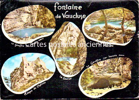 Cartes postales anciennes > CARTES POSTALES > carte postale ancienne > cartes-postales-ancienne.com Provence alpes cote d'azur Vaucluse Fontaine De Vaucluse