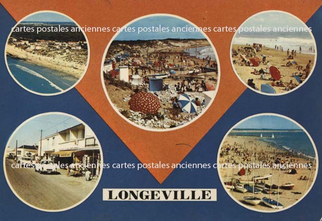 Cartes postales anciennes > CARTES POSTALES > carte postale ancienne > cartes-postales-ancienne.com Pays de la loire Vendee Longeville Sur Mer