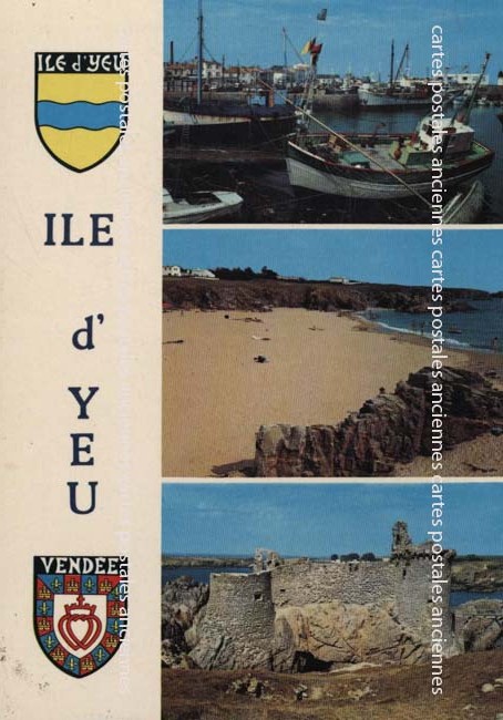 Cartes postales anciennes > CARTES POSTALES > carte postale ancienne > cartes-postales-ancienne.com Pays de la loire Vendee l'Ile d'Yeu