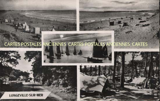 Cartes postales anciennes > CARTES POSTALES > carte postale ancienne > cartes-postales-ancienne.com Pays de la loire Vendee Longeville Sur Mer