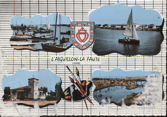 Cartes postales anciennes > CARTES POSTALES > carte postale ancienne > cartes-postales-ancienne.com Pays de la loire Vendee l'Aiguillon-Sur-Mer