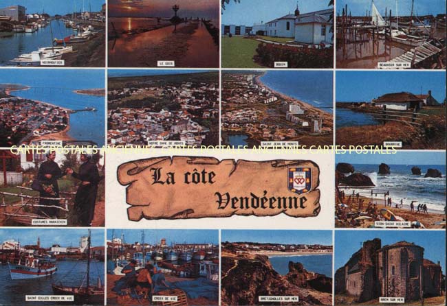 Cartes postales anciennes > CARTES POSTALES > carte postale ancienne > cartes-postales-ancienne.com Pays de la loire Vendee Longeville Sur Mer