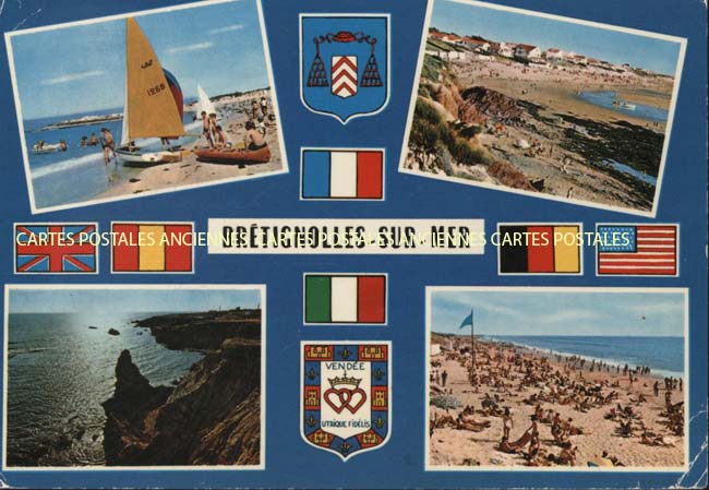 Cartes postales anciennes > CARTES POSTALES > carte postale ancienne > cartes-postales-ancienne.com Pays de la loire Vendee Bretignolles Sur Mer