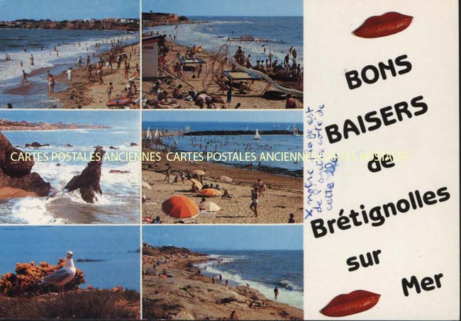 Cartes postales anciennes > CARTES POSTALES > carte postale ancienne > cartes-postales-ancienne.com Pays de la loire Vendee Bretignolles Sur Mer